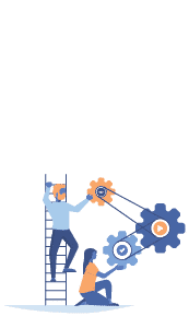 Gear image showing work being done